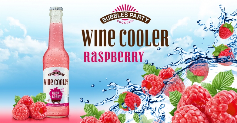 Bubbles Party Wine Cooler Raspberry