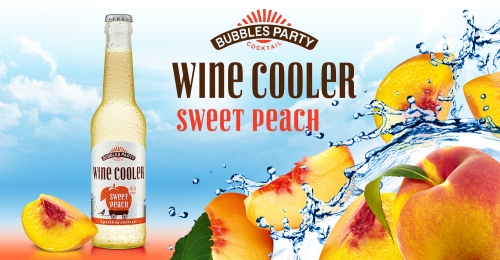 Bubbles Party Wine Cooler Sweet Peach